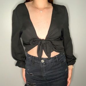 Black tie top